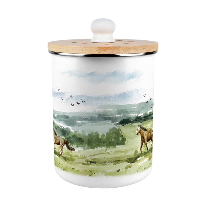 Purely Home Wild Horses Toller Compost Caddy