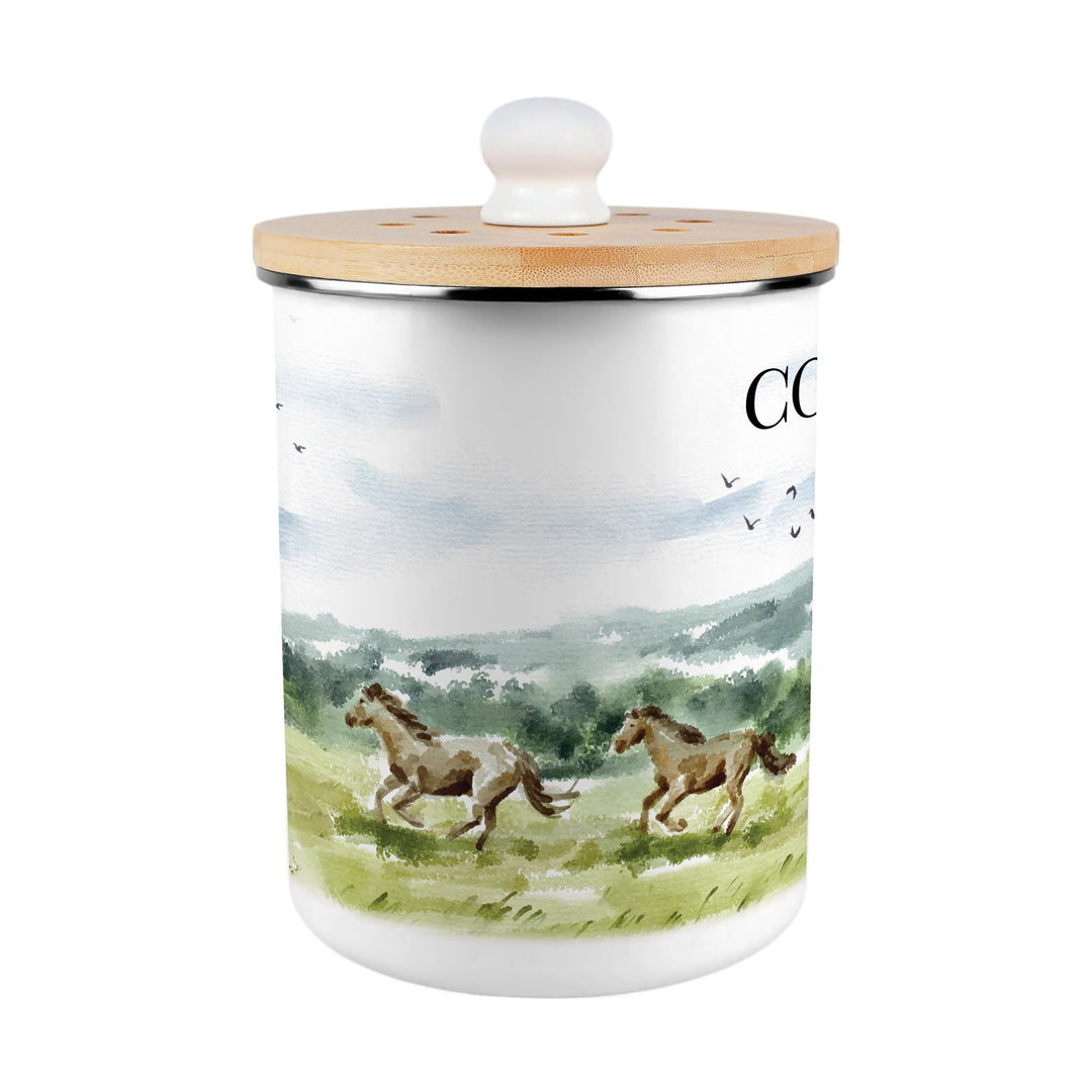 Purely Home Wild Horses Toller Compost Caddy