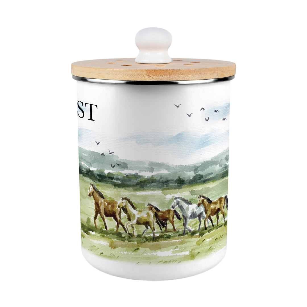 Purely Home Wild Horses Toller Compost Caddy