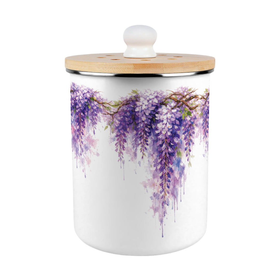 Purely Home Toller Compost Caddy - Purple Wisteria