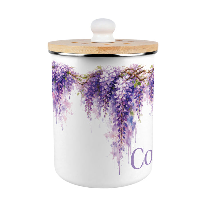 Purely Home Toller Compost Caddy - Purple Wisteria