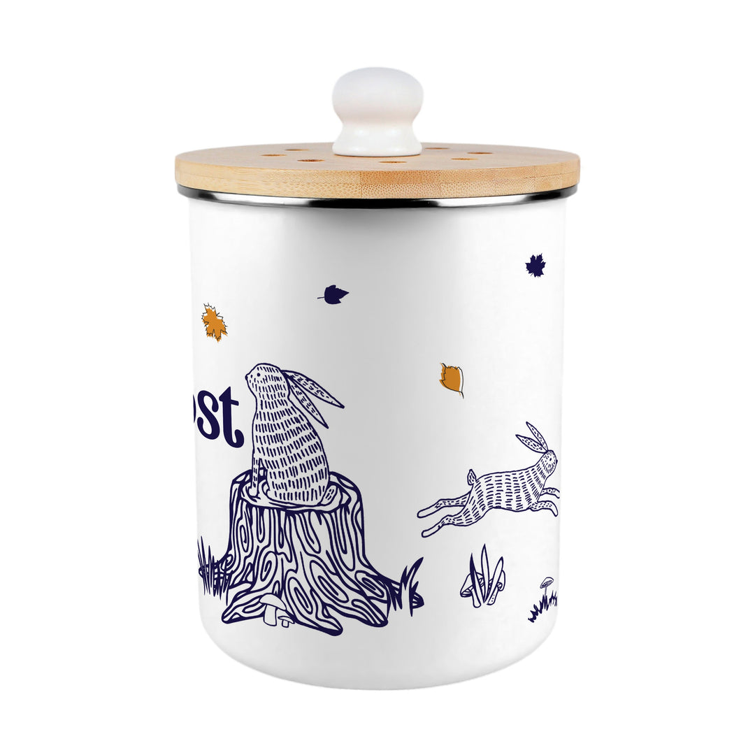 Purely Home Woodland Rabbits Toller Compost Caddy