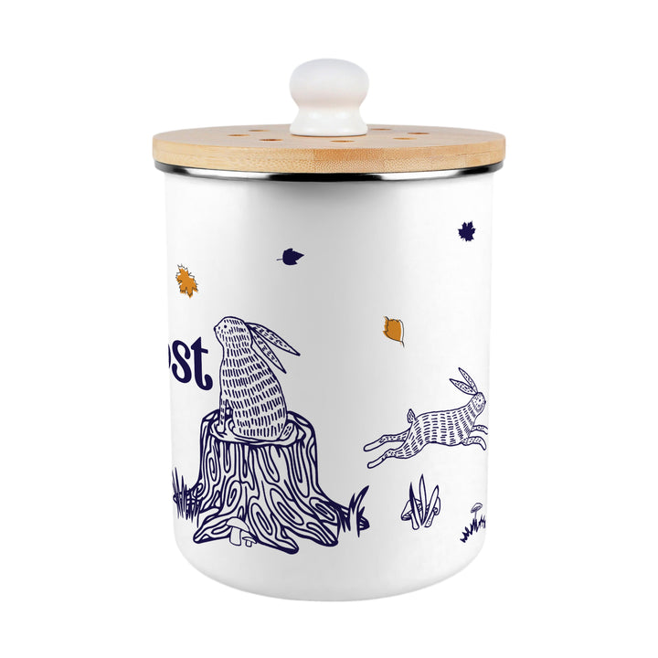 Purely Home Woodland Rabbits Toller Compost Caddy