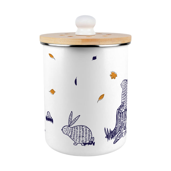 Purely Home Woodland Rabbits Toller Compost Caddy