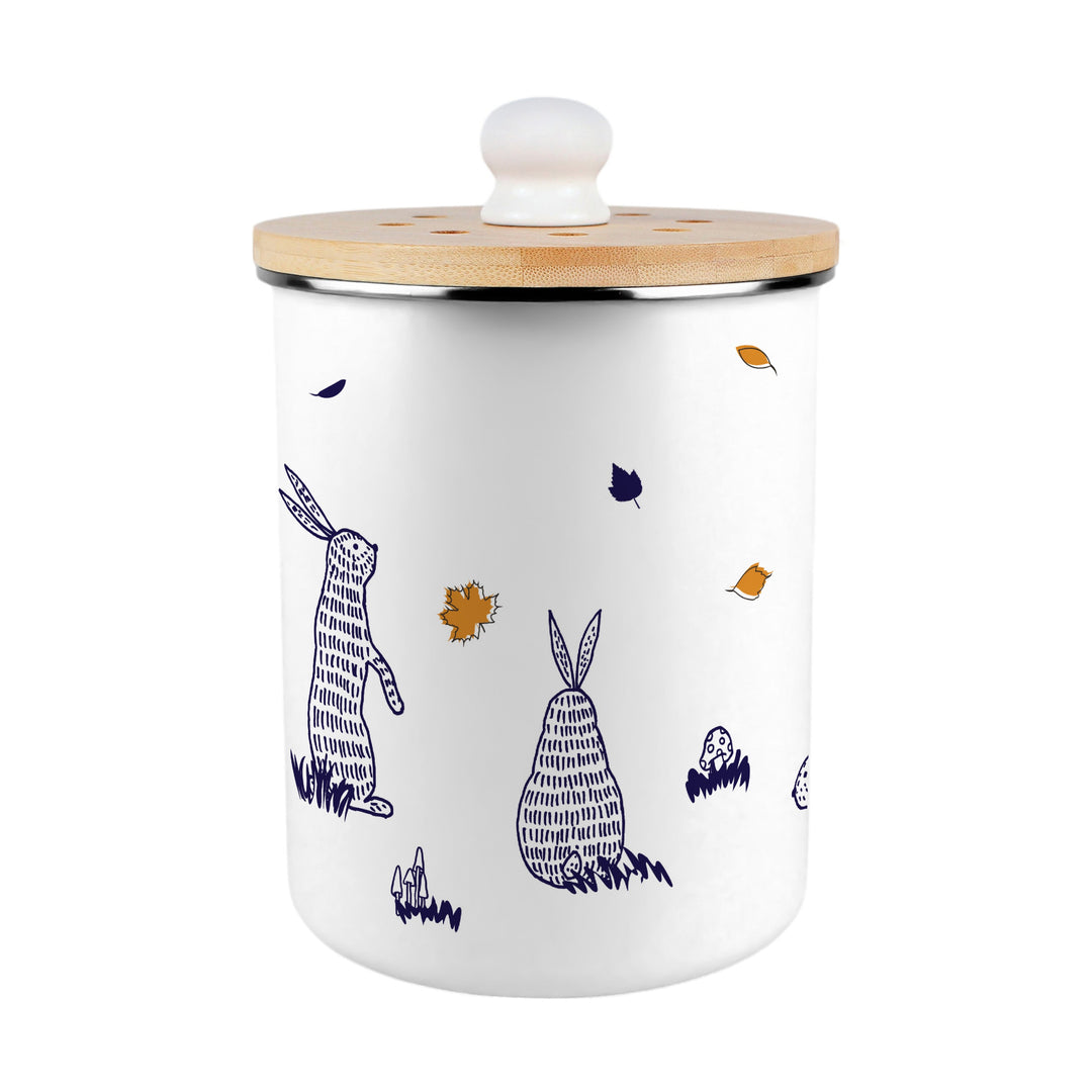Purely Home Woodland Rabbits Toller Compost Caddy