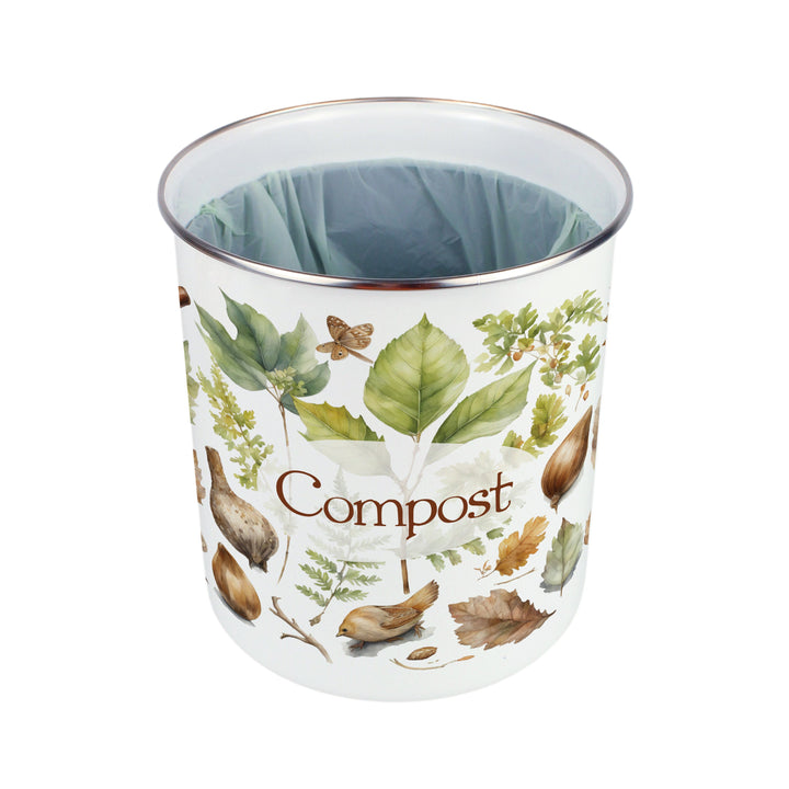 Purely Home Woodland Toller Compost Caddy