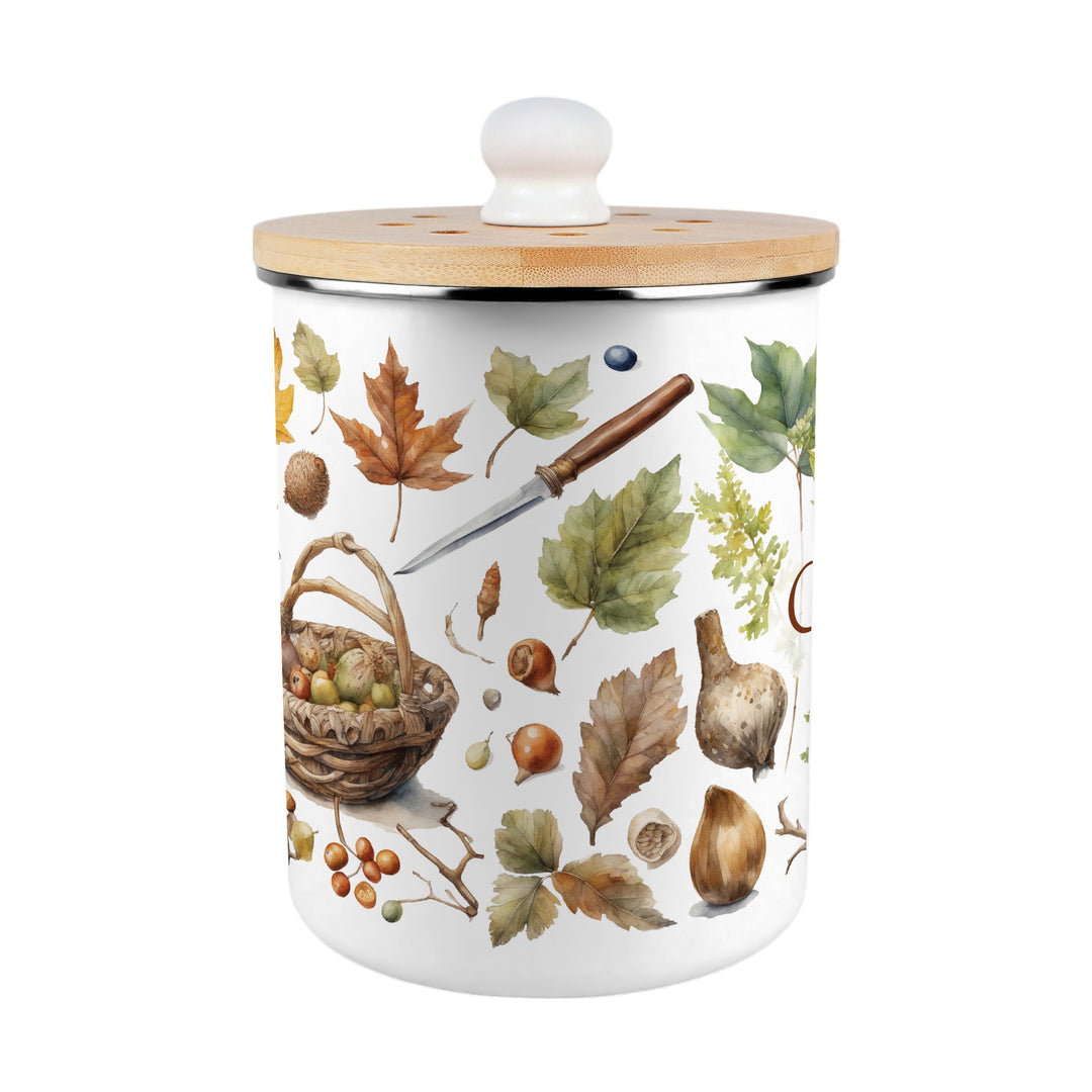 Purely Home Woodland Toller Compost Caddy