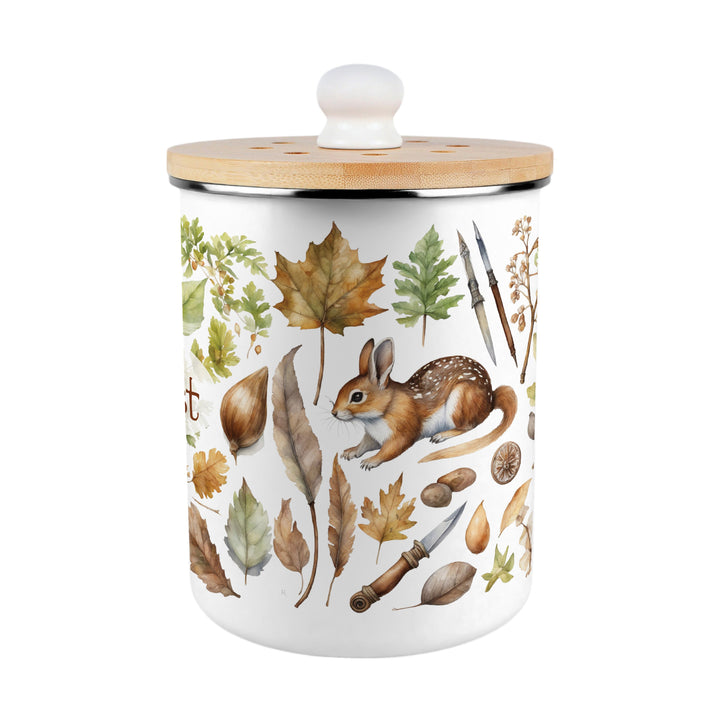 Purely Home Woodland Toller Compost Caddy