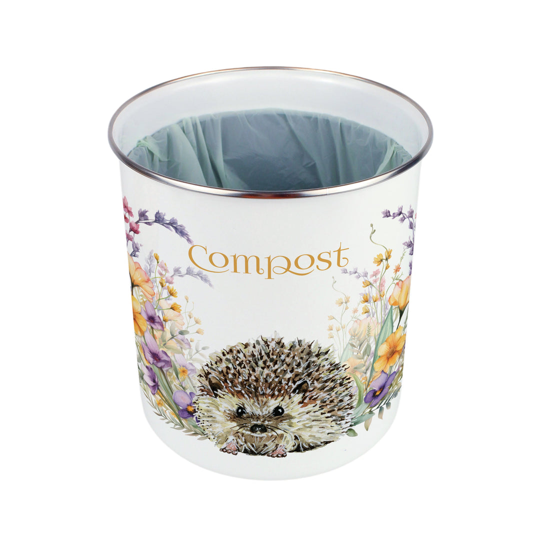 Purely Home Harriet Hedgehog Toller Compost Caddy