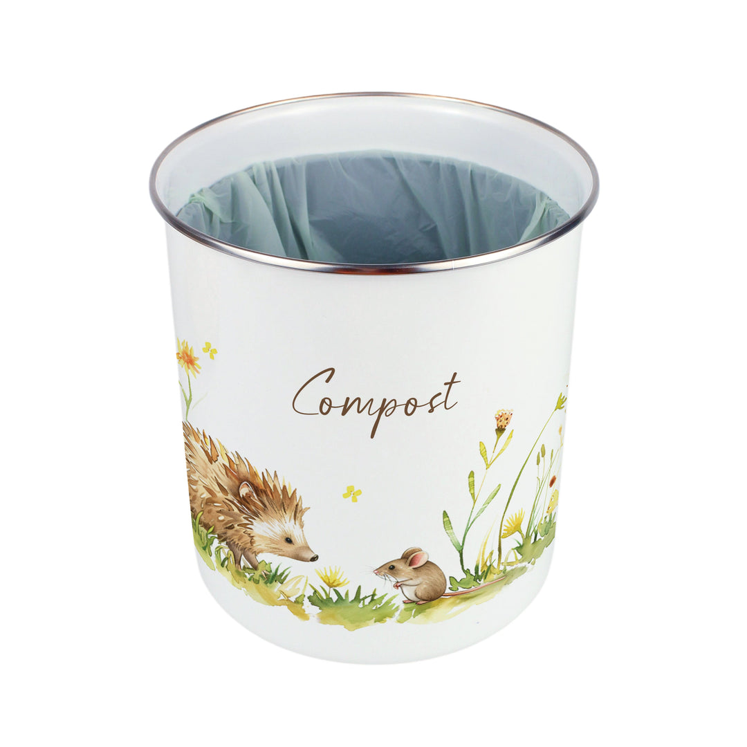 Purely Home Hedgehog & Mouse Toller Compost Caddy