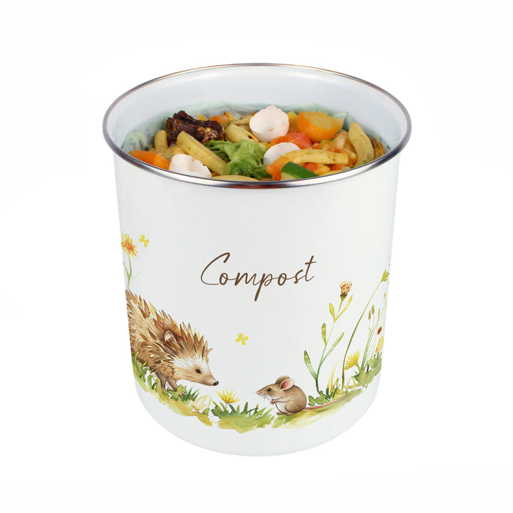 Purely Home Hedgehog & Mouse Toller Compost Caddy