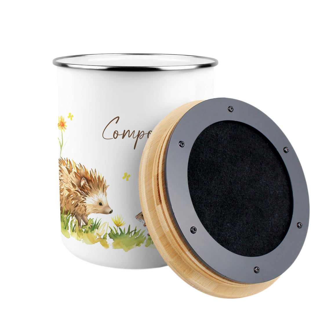 Purely Home Hedgehog & Mouse Toller Compost Caddy