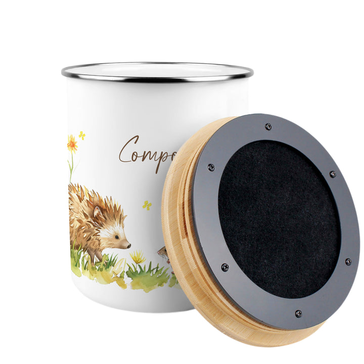 Purely Home Hedgehog & Mouse Toller Compost Caddy
