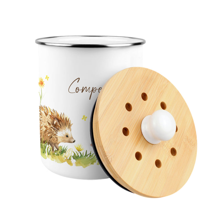 Purely Home Hedgehog & Mouse Toller Compost Caddy