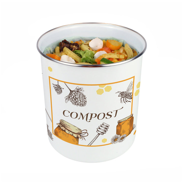 Purely Home Honey Bee Farm Toller Compost Caddy