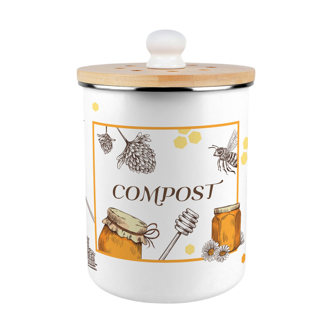 Purely Home Honey Bee Farm Toller Compost Caddy