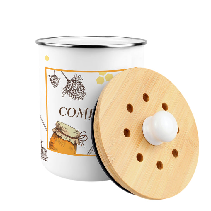 Purely Home Honey Bee Farm Toller Compost Caddy