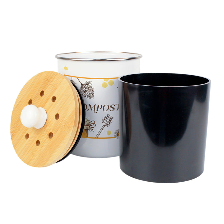 Purely Home Honey Bee Farm Toller Compost Caddy