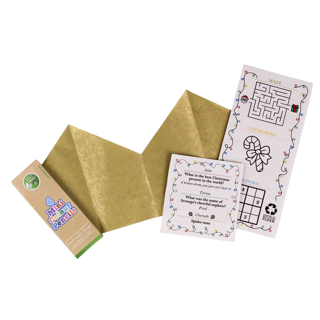 Easy Eco Plastic-Free Deer & Hares Christmas Crackers - Set of 6