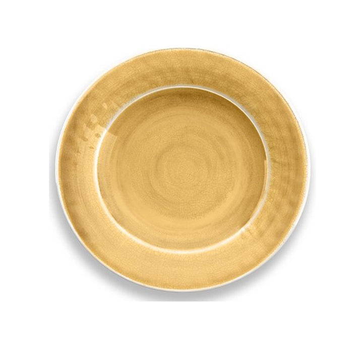 Crackle Gold Melamine Dinner & Side Plate Set