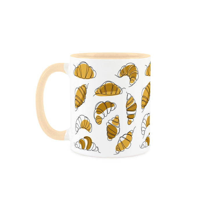 Purely Home French Croissants Ceramic Mug