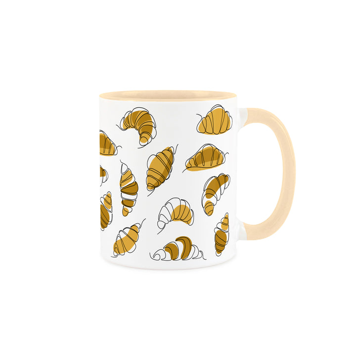 Purely Home French Croissants Ceramic Mug