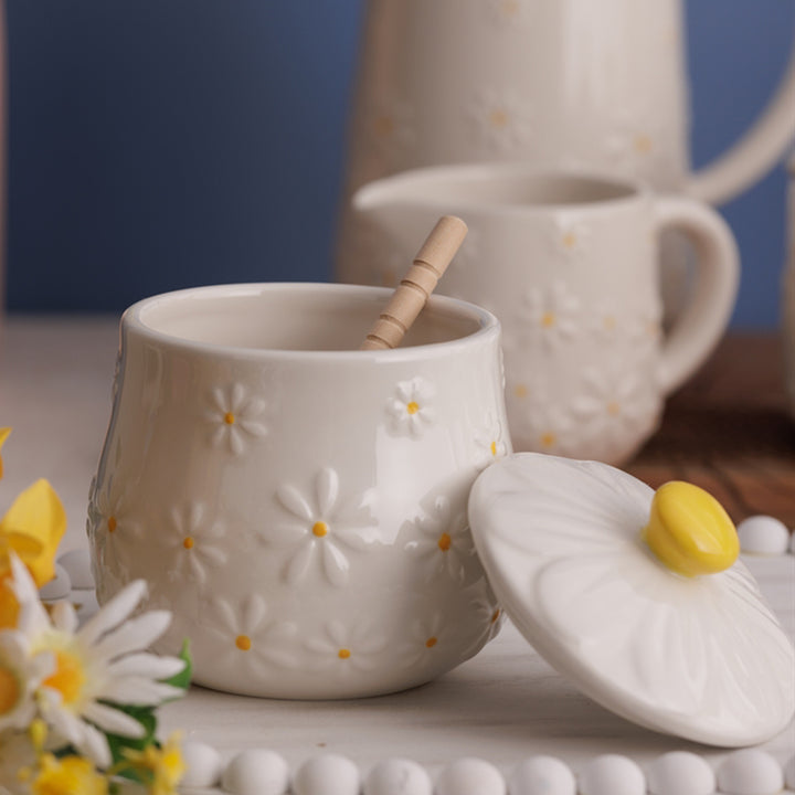 Price & Kensington Daisy Honey Pot & Drizzler Gift Box
