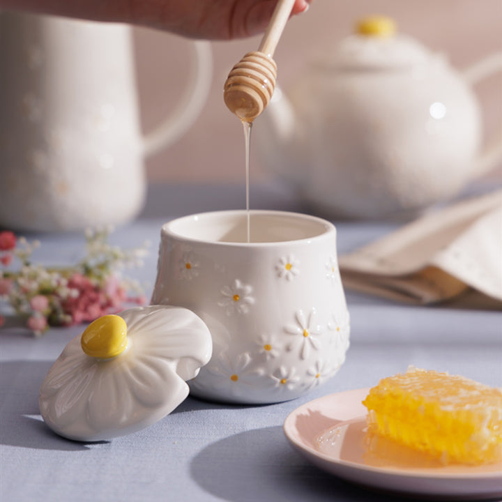 Price & Kensington Daisy Honey Pot & Drizzler Gift Box