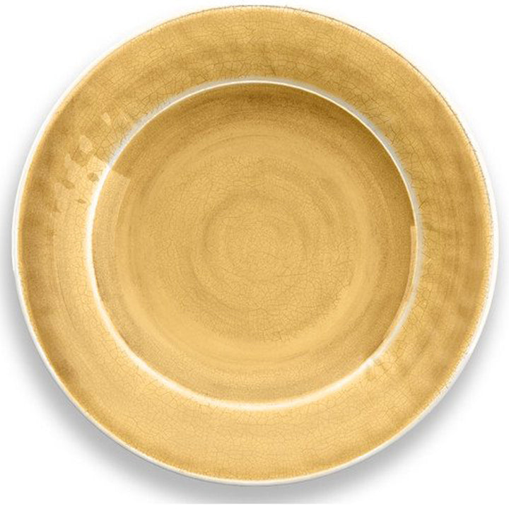 Crackle Gold Melamine Dinner & Side Plate Set