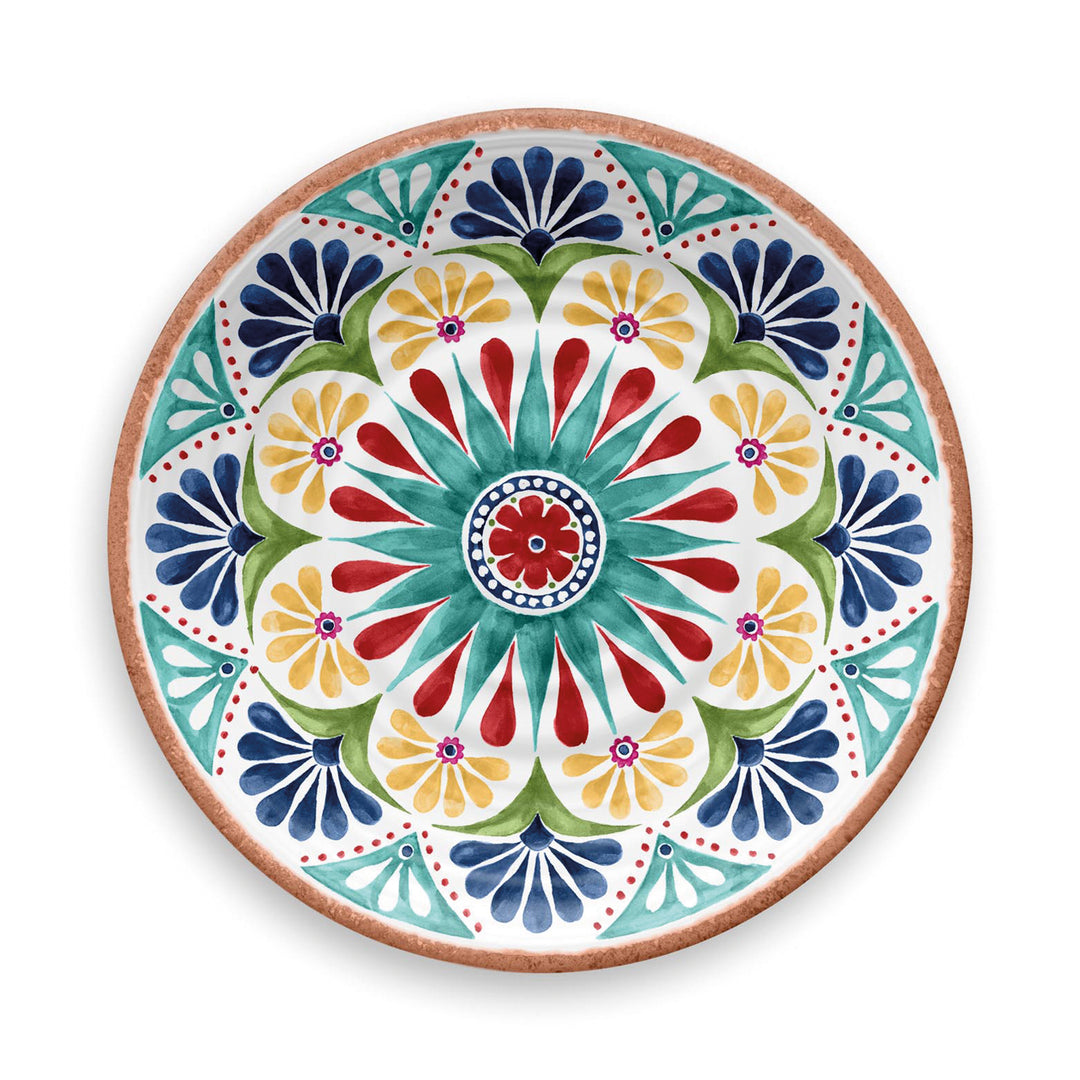 Rio Medallion Melamine Dinner & Side Plate Set