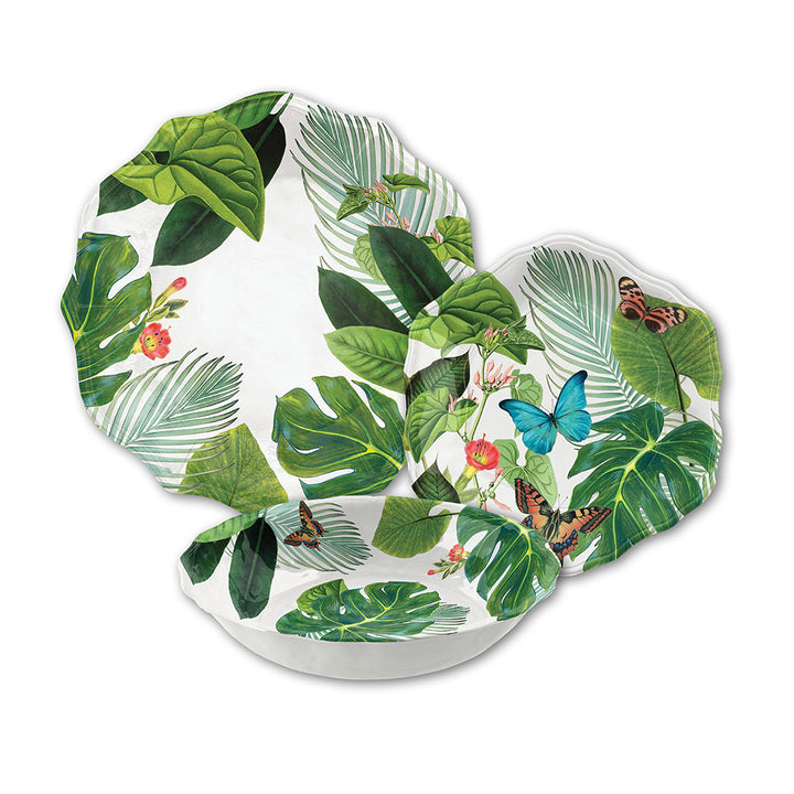 Amazon Floral Melamine Dinnerware Set