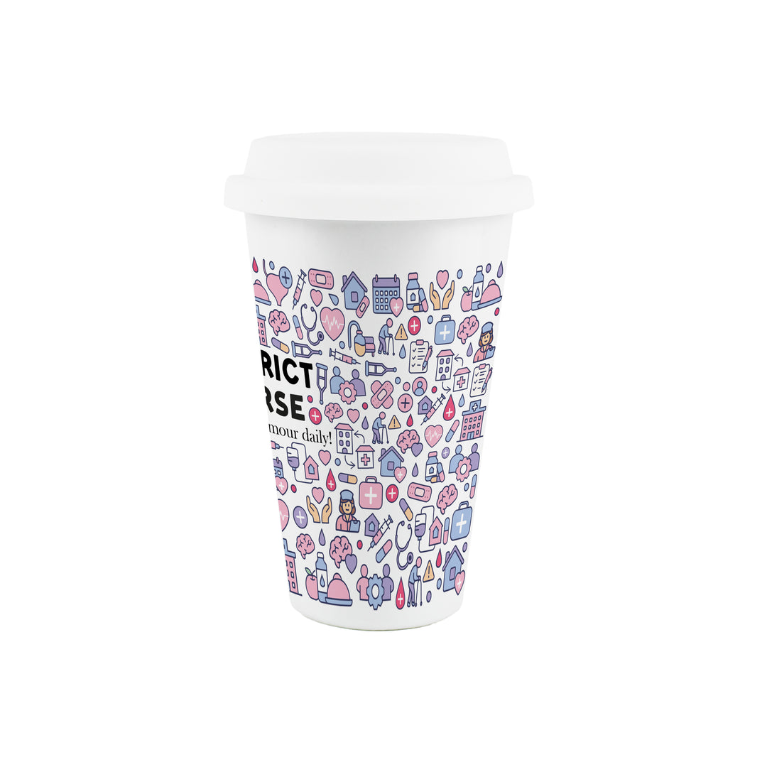 Purely Home District Nurse Ceramic Travel Mug