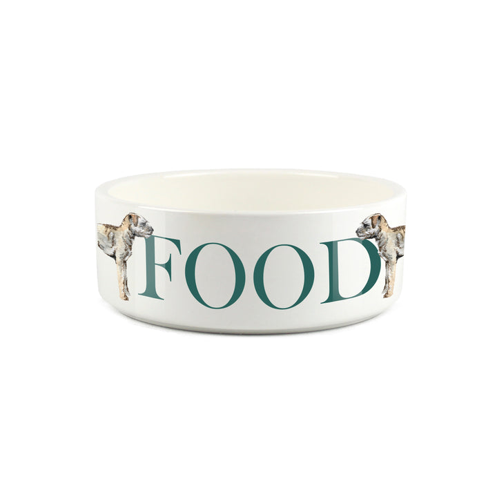 Purely Home Life's Better With A Dog Ceramic Bowl Set - Border Terrier