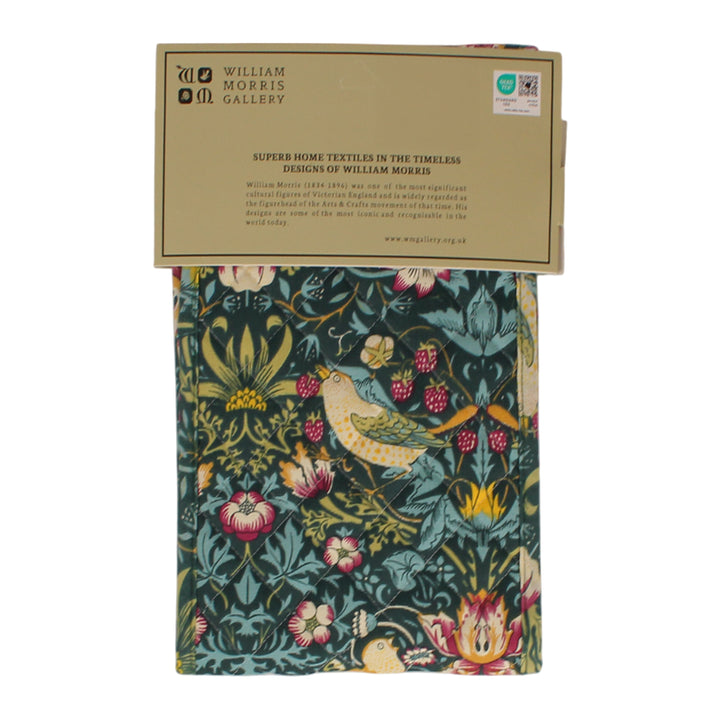 Le Chateau William Morris Strawberry Thief Double Oven Glove - Dark Green