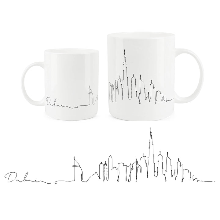 Purely Home City Skyline Bone China Mugs