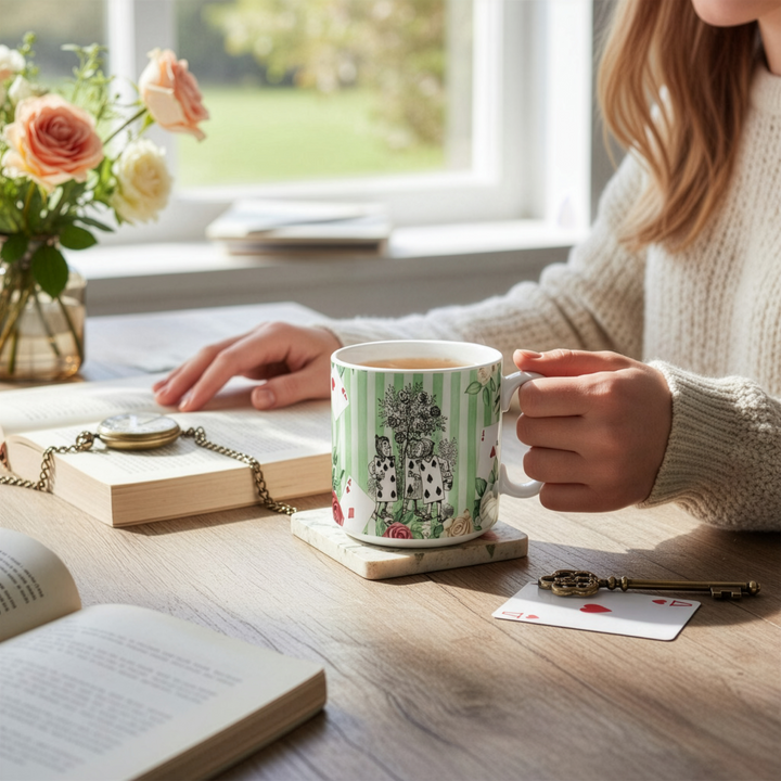 Purely Home Alice's Adventures Ceramic Mug Set