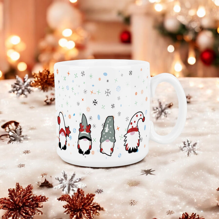 Purely Home Christmas Gonks Ceramic Mugs