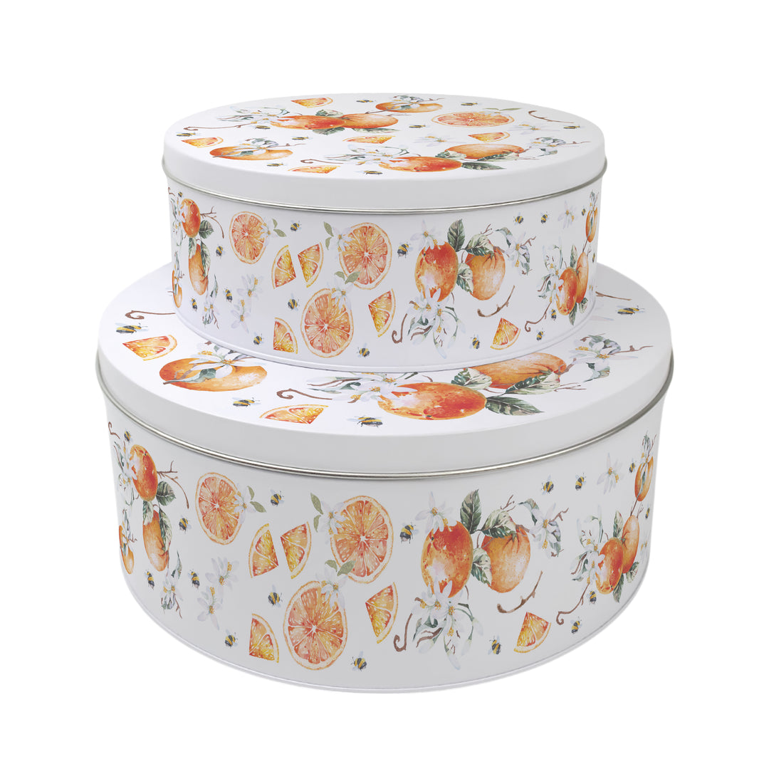 Purely Home Tangerines Round Cake Tins