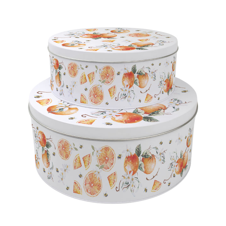 Purely Home Tangerines Round Cake Tins