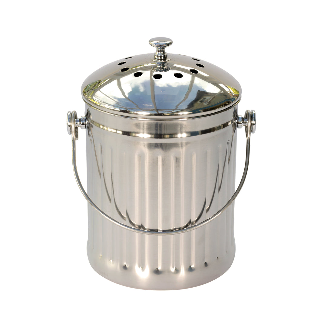 Eddingtons Polished Steel Compost Caddy