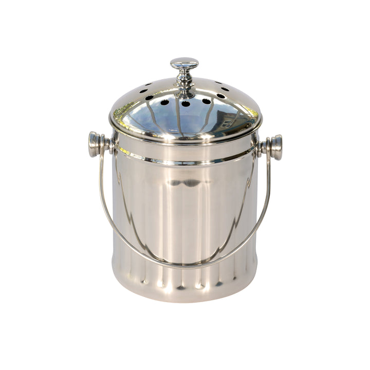 Eddingtons Mini Polished Steel Compost Caddy