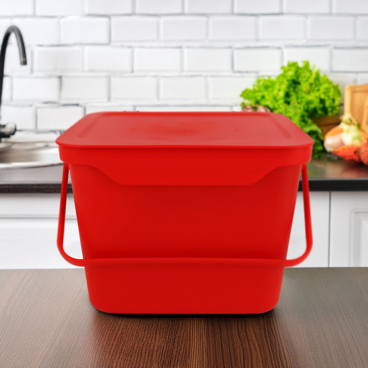 Easy Eco Red Kitchen Caddy - 5L Size