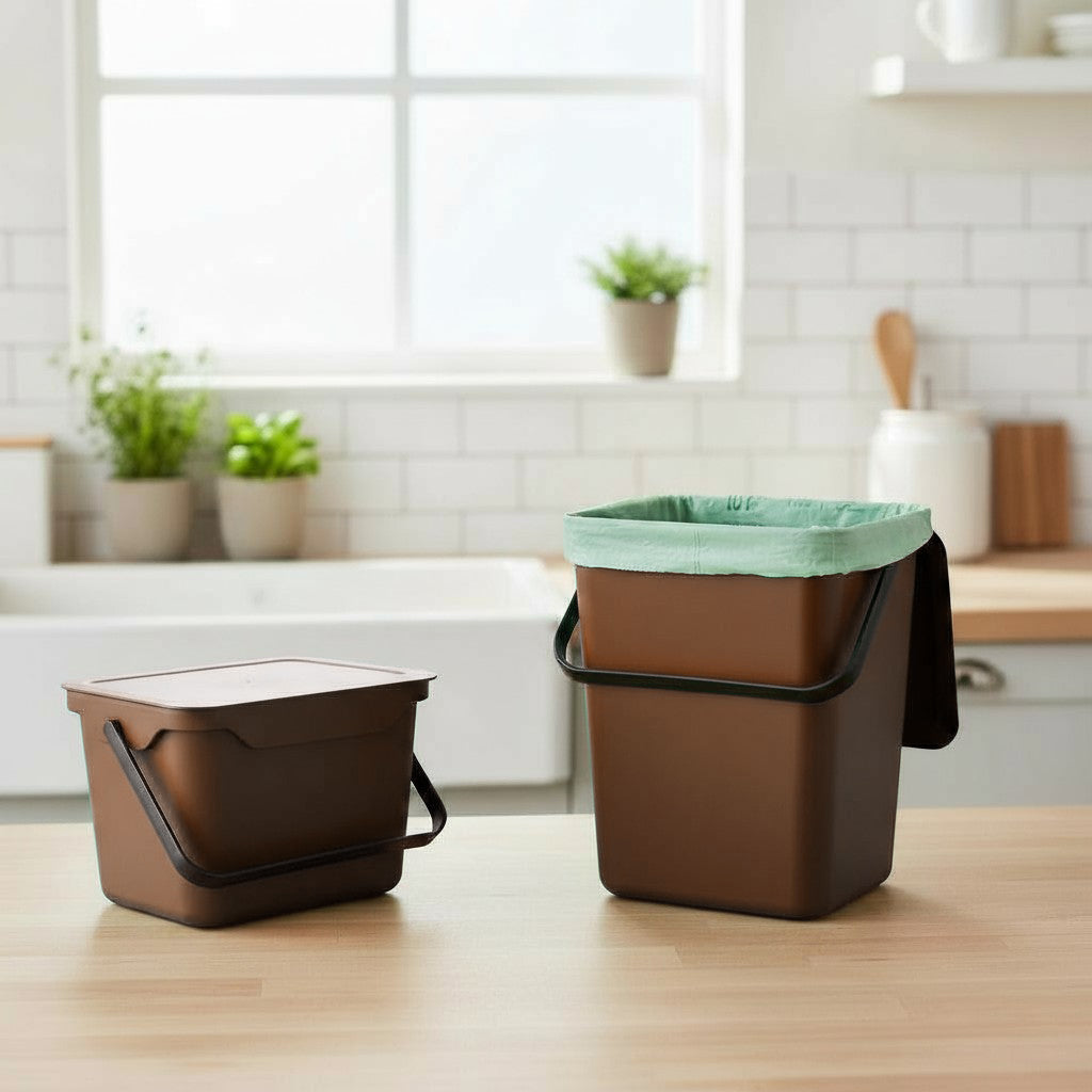 Easy Eco Brown Kitchen Caddy - 10L Size