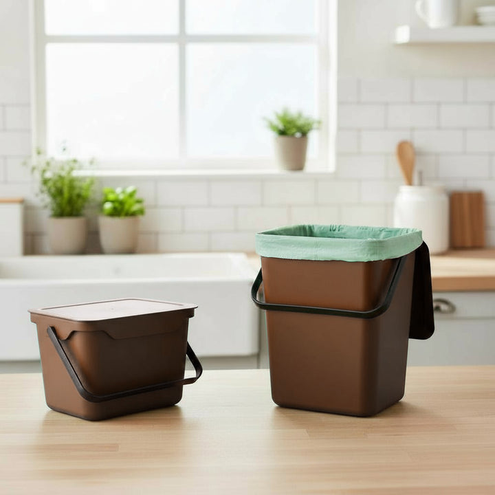 Easy Eco Brown Kitchen Caddy - 10L Size