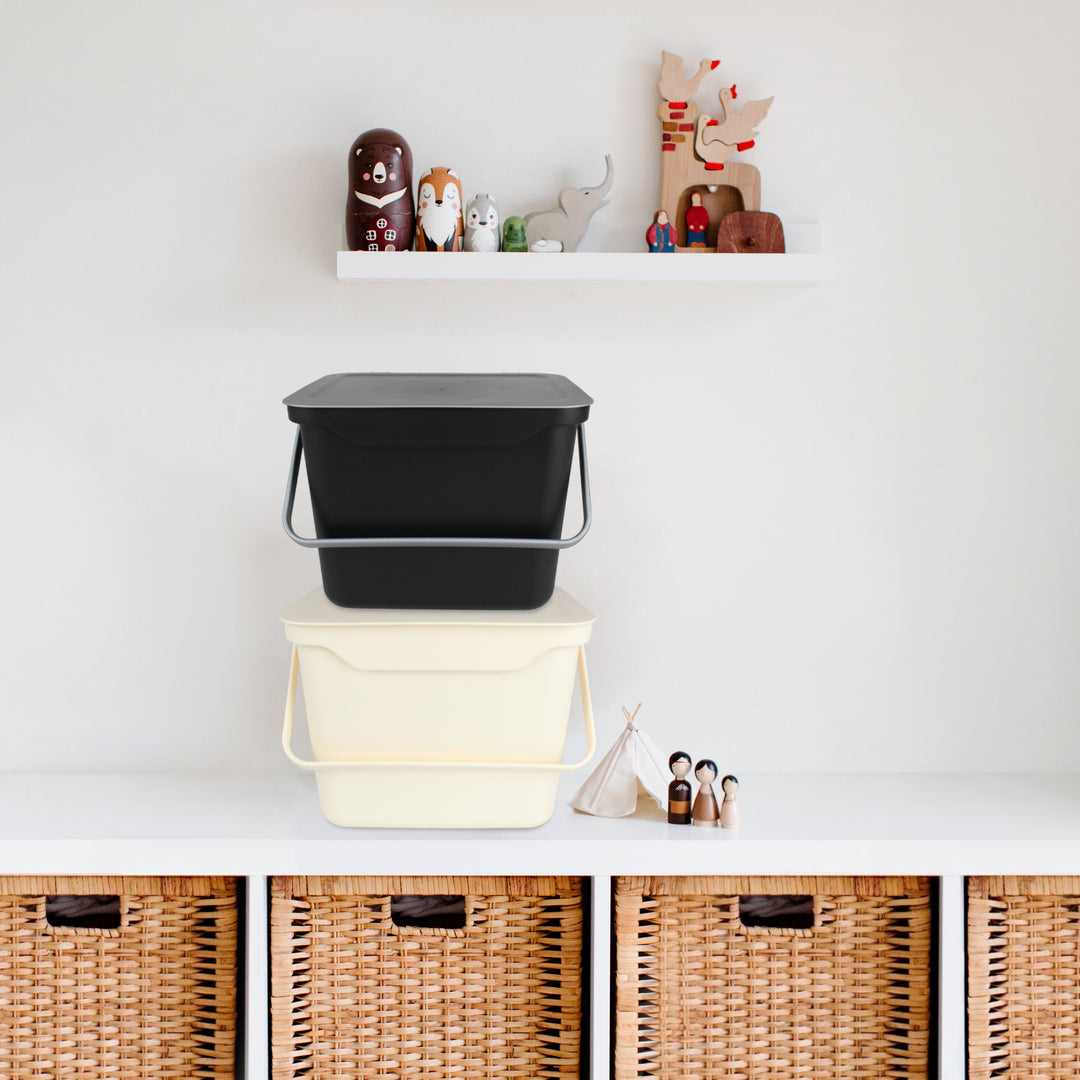 Easy Eco Black & Silver Kitchen Caddy - 5L Size