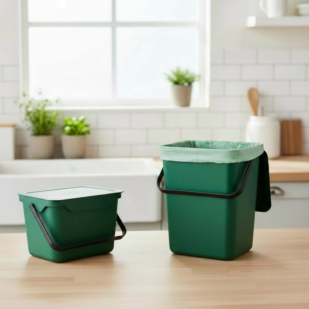 Easy Eco Green Kitchen Caddy - 10L Size