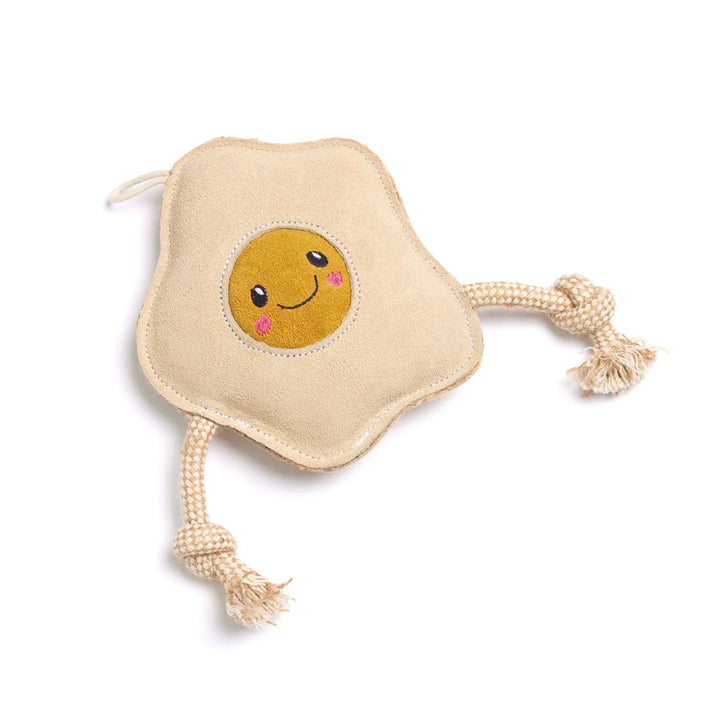 Green & Wilds Eco Dog Toy - Eggy the Fried Egg