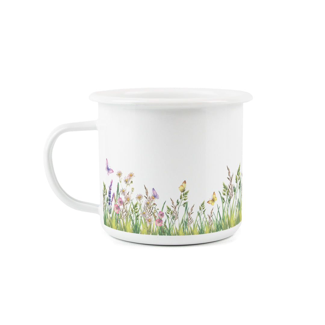 Purely Home Highland Cow & Calf Enamel Mug