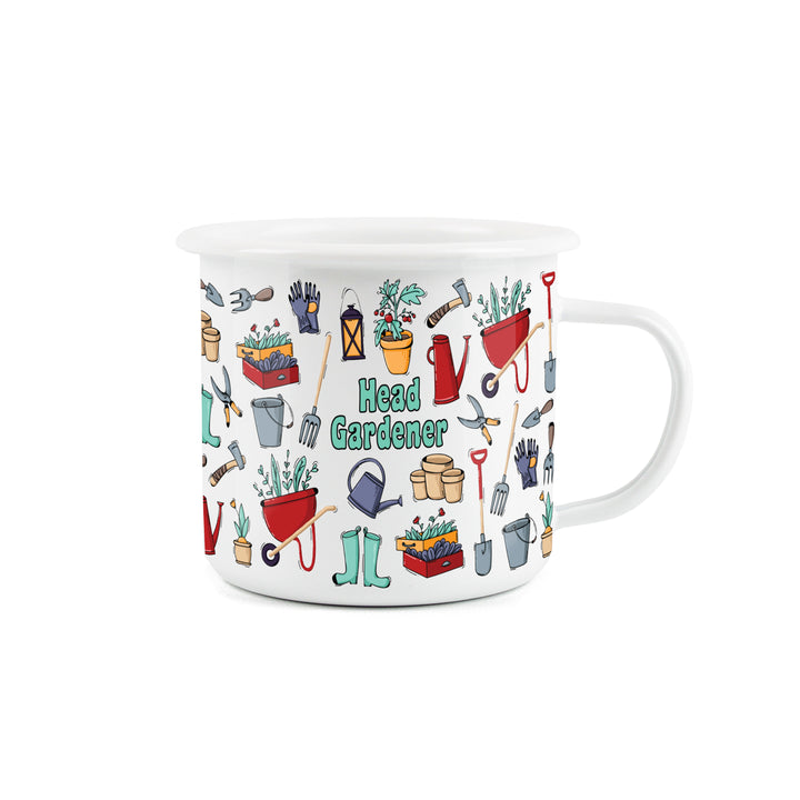 Purely Home Red Wheelbarrows Enamel Mug