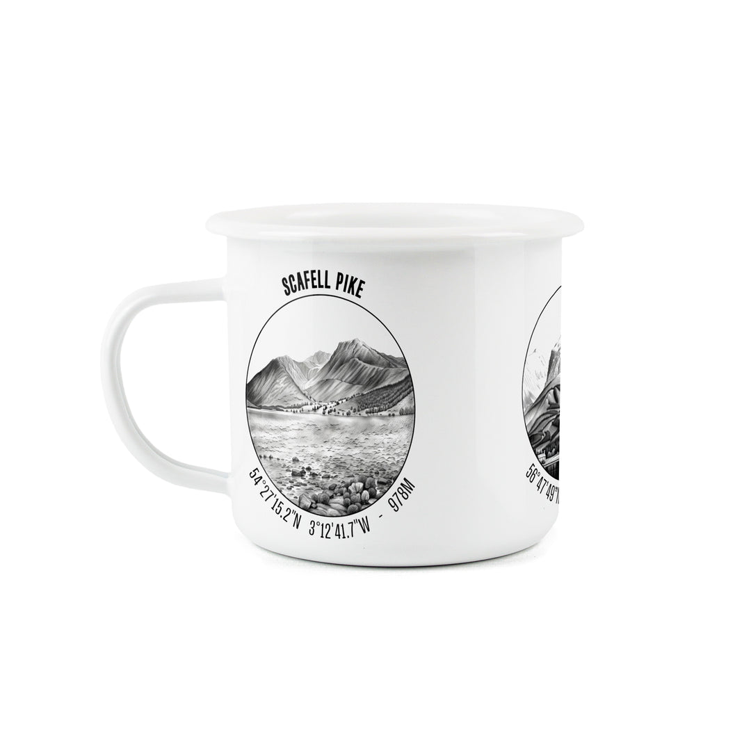 Purely Home 3 Peaks Enamel Mug
